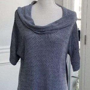 New Directions Short Sleeve Cowl Neck Sweater Size PM